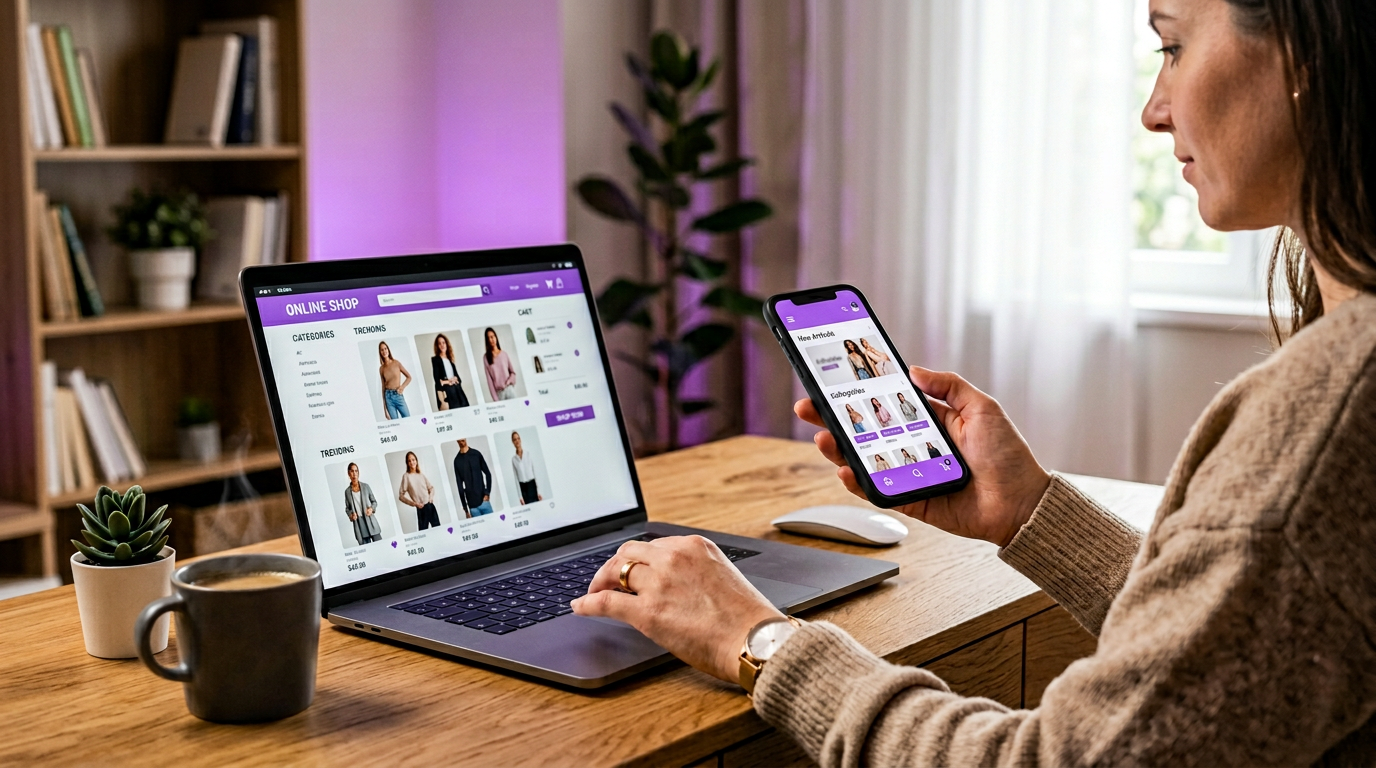 Ilustración: Tienda digital